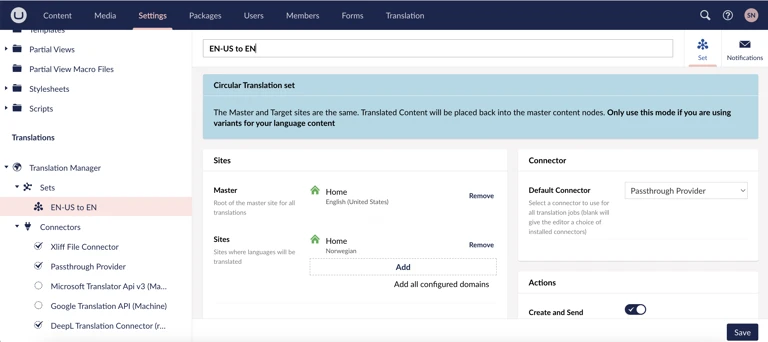 Translator Manager Dashboard